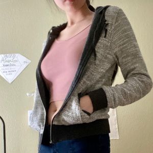 Empyre Gray Bomber Jacket w Dark Gray Lining/Hem